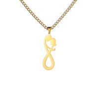 KJHFD 925 Sterling Silver Hug Necklace For Women And Men, Couple Hug Pendant Necklace Lovers Hugging Infinite Symbol Necklaces Hugs And Kisses Necklace, Hugging Necklaces For Women