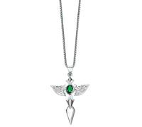 KJHFD 925 Sterling Silver Income Hip-Hop Angel Sword Guardian Necklace European and American Angel Wings Cross Pendant Friend Party Lucky Gift - Guardian Angel Necklace, Angel Necklace For Girls,