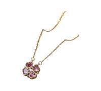 KJHFD 925 Sterling Silver Lucky Heart Necklace For Women, Retro Lucky Four Leaf Eternal Love Necklace, Love Heart Pendant Necklace, Heart Necklace, 4 Heart Necklace (2 -