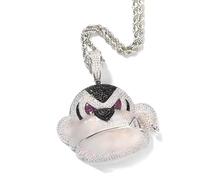 KJHFD 925 Sterling Silver Monkey Necklace For Women And Men, Animal Monkey Necklaces, Monkey Cage Pendant, Monkey Charm, Monkey Necklace For Girls, Monkey King Pendant