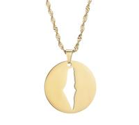 KJHFD 925 Sterling Silver Palestine Necklace For Men, Israel Palestine Necklace For Women, Palestine Map Necklace Pendant Country Geography Chain, Palestine Necklace Gold, Palestine Jewelry