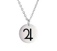 KJHFD 925 Sterling Silver Planet Necklace For Women And Men, Planet Symbol Amulet Small Charm Necklace Jupiter Saturn Pluto Alchemical Symbols, Saturn Necklace Gold, Solar System Necklace, Earth