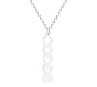 KJHFD 925 Sterling Silver Shaped Space Moon Phase Necklace For Women, Vintage Moon Pendant Necklace - Waxing Crescent Moon Necklace Silver, Moon Jewelry For Birthday