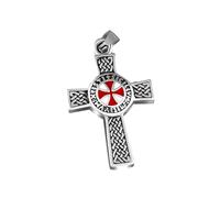 KJHFD 925 Sterling Silver Vintage Celtic Cross Necklace For Men, Retro Nordic Viking Celtic Cross Pendant - Men's Celtic Cross Necklace, Irish Cross Necklace Women Birthday