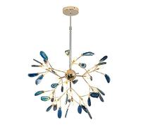 KJHFD Agate Sputnik Lighting Dining room,16/20-lights Min Century Pendant Light Rose Gold Adjustable Height G4 Indoor Decor Ceiling Chandelier for Hotel,Fo