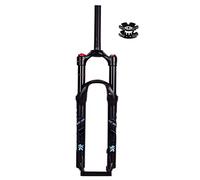 KJHFD Air Fork Inch Mountain Bike Forks Travel Straight Disc Brake Front 9mm Manual Lockout (Color Black, Size 29'')