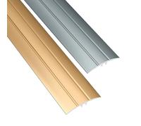 KJHFD Aluminum Floor Door Divider Strip, Bridge The Height Gap 1cm Inch for Transition Between Tile and Laminate Planks(Gray,4cm*90cm)