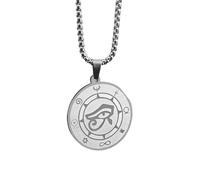 KJHFD Ancient Egyptian Pharaoh Eye Of Horus Necklace For Men Women, Punk Rock All Seeing Eye Necklace - Unisex Eye Of Ra Necklace, Eye Of Horus Pendant Illuminati Necklace For Halloween