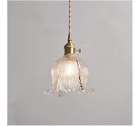 KJHFD Antique Flower Glass Light Clear Amber Purple Chandelier for Dining Room Bedroom Farmhouse Bathroom Kitchen Island Living Room Hallway Office Den Cafe Restaurant - V2