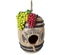 KJHFD Birdhouse Decor Decorative Bird House Yard and Garden Decoration Hanging Novelty for Outdoor Patio - Blue Jay