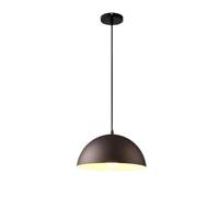 KJHFD Blue Matte Metal Dome Pendant Light 15.7" Industrial Vintage Hanging Fixture for Kitchen Table, Island, Retro Dining Room Ceiling Chandelier(Black,11.8in)