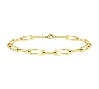 KJHFD Bracelets Plated Bead 4mm Paper Clip Bracelet Gold Fashion For Rectangle Watches