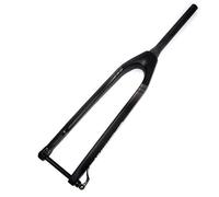 KJHFD Carbon Fiber Front Fork Straight Tube Mountain Bike Rigid Forks 15x100mm Thru Axle Disc Brake (Color Black-Gray, Size 29")