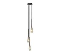 KJHFD Chandelier Light Brass Glass Long Strip Fixture with Lampshade Hanging for Bedside Kitchen Island Dining Room Bedroom Ceiling Lamp(Black,