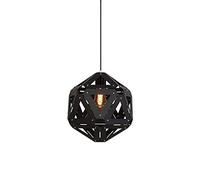 KJHFD Chandeliers, Chandelier,Dining Room Lamp,E27 Nordic Personality Chandelier,Creative Bedroom Bedside Bar Dining Lamp, Concise Iron Art Lighting(Black.), 28 * 28cm