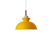 KJHFD Chandeliers, Creative Wrought Iron Suspension Pendant Nordic Minimalist Style Chandelier, Ceiling Light, Restaurant Bar Decoration Hanging Lamp, Adjustable Height Color Yellow Single Head