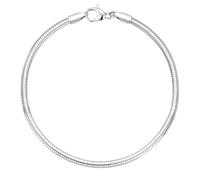 KJHFD Charm Bracelets for Women, 925 Sterling Silver Plated/14k Gold Bracelet 3mm Dainty Snake Chain Bracelet Men Non Tarnish Jewelry Gifts for Her