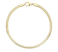 KJHFD Charm Bracelets for Women, 925 Sterling Silver Plated/14k Gold Bracelet 3mm Dainty Snake Chain Bracelet Men Non Tarnish Jewelry Gifts for Her