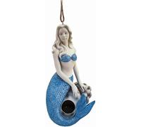 KJHFD Décor Decorative Bird House Yard and Garden Decoration Hanging Novelty for Outdoor Patio - Mermaid Birdhouse, Blue
