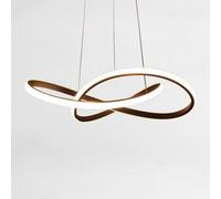 KJHFD Decorative Light Dimming Restaurant Creative Personality Bar Counter Pendant Lights Fashion Art Bedroom Ceiling Lamp,Hanging Ligh,Black-55cm 37w