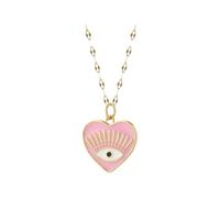 KJHFD Evil Eye Necklace For Women And Men, Heart Evil Blue Eye Sun Necklace Evil Eye Pendant, Evil Eye Necklace Gold, Evil Eye Choker, Evil Eye Necklace For Men