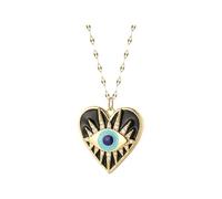 KJHFD Evil Eye Necklace For Women And Men, Heart Evil Blue Eye Sun Necklace Evil Eye Pendant, Evil Eye Necklace Gold, Evil Eye Choker, Evil Eye Necklace For Men