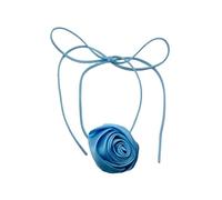 KJHFD Flower Choker For Women And Girls, Retro Style Handmade Rose Necklace Elegant Collar Bohemian Exaggerated Flowers Velvets Clavicle Chain Adjustable Rope Choker, Flower Choker Necklace For Woman