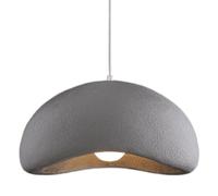 KJHFD French Minimalist Chandelier, Base Ceiling Lighting Fixtures,Creative High-Density Polystyrene Pendant Lamp Lampshade,Living Room Study Corridor Decorat Hanging Light