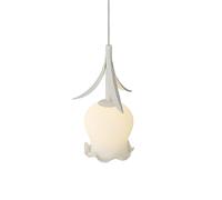 KJHFD French Style Chandelier,Flush Mount Ceiling Fixtures,Personality Flower-Shaped Glass Hanging Lamp Lampshade,Bedroom Study Balcony Decoration Pendant Light (Color : A)
