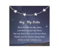 KJHFD Gift for Friend, Our Friendship Memories are Countless and Bright Like Stars, Unique Gift Ideas Star Bracelet for Best Friend Bestie Soul Sister on Birthday Christmas Valentine's Day