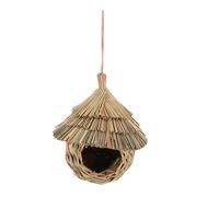 KJHFD Hand Woven Weatherproof Birdhouse Hanging Straw Nest for Hummingbirds Swallows Sparrows Secure Outdoor Shelter to Attract Wildlife and Support Nesting