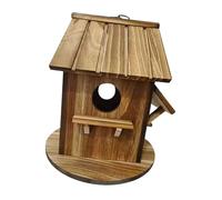 KJHFD Hanging Birdhouse, Crafts, Creative Rustic Nesting Shelter, Bird Hut for Garden, Patio, Balcony, Parrots And Finches.