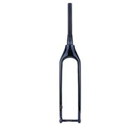 KJHFD Inch Mountain Bike Carbon Fiber Front Fork Rigid Forks Thru Axle 15x110mm Disc Brake Ultralight Tapered Tube (Color : Black-glossy, Size