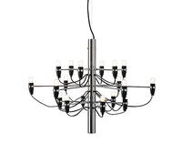 KJHFD Industrial Kitchen Island Light,18/30/50-Lights Retro Chandelier Pendant Lighting Chrome Finish Adjustable Height E14 Ceiling Light Fixture for Enterway Foyer Bedroom(18 lig