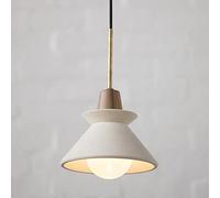 KJHFD Industrial Rustic Dome Hanging Lamp Ceiling Pendant Lights E27 Single Head Wood Chandelier Metal V-intage Lampshades Compatible with Kitchen Island Farmhouse Restaurant Loft Cof