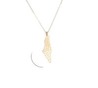 KJHFD Israel Necklace, 925 Sterling Silver Israel Palestine Map Pendant Necklace Country Geography Chain Necklaces for Women Jewelry Gift Wholesale - Israel Necklace, Bring Them Home Dog