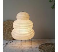 KJHFD Japanese Rice Bedside Table Desk Lamp, Lantern Light, Paper Lampshade Night Bedroom (B)