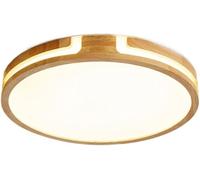 KJHFD Japanese Style Log Hallway Light Nordic Bedroom Flush Mount Ceiling Lamp Install Mid Century Creativity round Low Profile Living Room Chandelier for Study Stairs Aisle Balcony