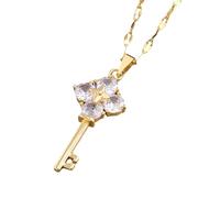 KJHFD Key Necklace For Women And Men, 925 Sterling Silver Key Of Life Necklace, Key Necklaces For Women, Lock And Key Necklace, Skeleton Key Necklace, Heart Key Necklace