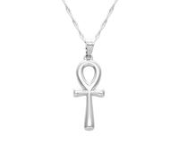 KJHFD Key Necklace For Women And Men, 925 Sterling Silver Key Of Life Necklace, Key Necklaces For Women, Lock And Key Necklace, Skeleton Key Necklace, Heart Key Necklace