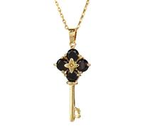 KJHFD Key Necklace For Women, Heart Key Zircon Pendant Necklace, Key Necklaces For Women, Lock And Key Necklace, Skeleton Key Necklace, Heart Key Necklace, Key Gold Necklace, The Giving Keys