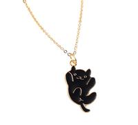 KJHFD Kitty Necklace For Women And Girls, Lift The Cats Mixed Styles Cat Animal Pendant Necklace Cute Kitty Necklace, Black Cat Necklace For Women, Cat Choker For Women