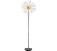 KJHFD LED G9 Chandelier Crystal Standing French Gold Chrome Dandelion Floop Lamp Art Deco Living Room, Ceiling Pendant Lighting
