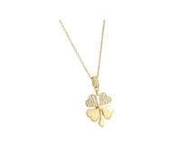 KJHFD Lucky Heart Necklace For Women, Hollow Heart Romantic Lucky Four Leaf Pendants Necklaces, Love Heart Pendant Necklace, Heart Necklace, 4 Heart Necklace