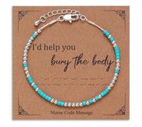 KJHFD Morse Code Bracelet: I'll Help You Bury the Body, Friendship Bracelet Couple Bracelets Birthday Gifts for Women
