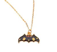 KJHFD Necklace For Women And Men, Black Halloween Death Bat Cartoon Pendant Necklace, Band Necklace, Scream Necklace Face, Bc Necklace