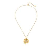 KJHFD Necklace for Women Girls 925 Swirl Spiral Pendant Necklace Dainty Geometric Jewelry for Small Paperclip