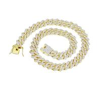 KJHFD Necklace Jewelry for Women Cuban Chain Necklaces Cuban Link Chains Mens Iced Out Initial Choker Necklaces