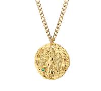 KJHFD Necklaces For Women And Girls, 12 Constellation Necklace Amulet Vintage Coin Woman's Pendant, Saturn Necklace, Gemini Aries Pisces Virgo Scorpio Zebra Necklace