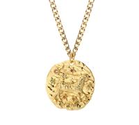 KJHFD Necklaces For Women And Girls, 12 Constellation Necklace Amulet Vintage Coin Woman's Pendant, Saturn Necklace, Gemini Aries Pisces Virgo Scorpio Zebra Necklace